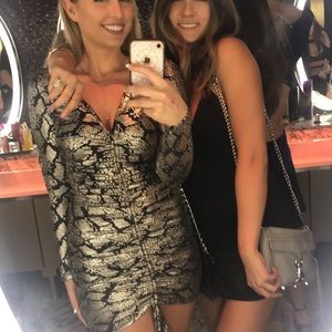 COPY - Fashion Nova snake print looking long sleeve dress